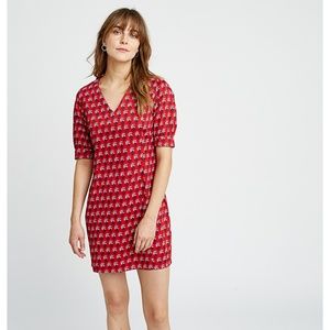 V&A Esther Print V-neck Dress, Sz 12 UK NWT